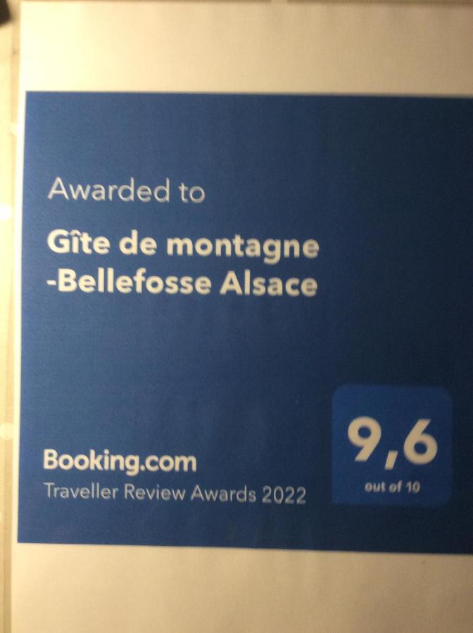 Gîte de montagne -Bellefosse Alsace Extérieur photo